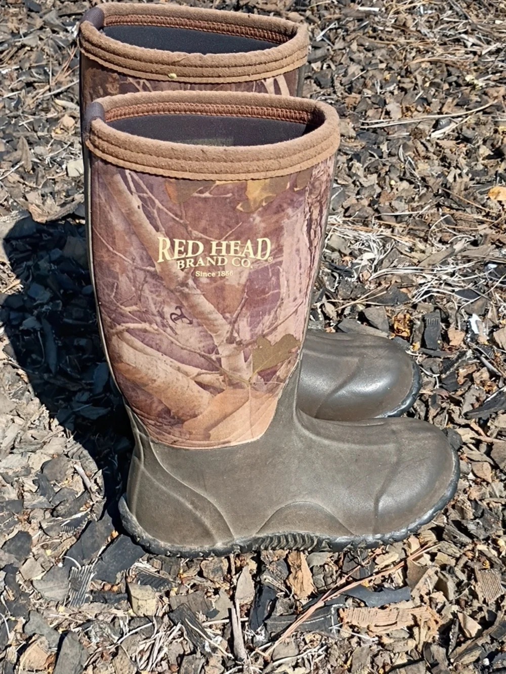 RedHead Kids Olive and Brown Waterproof Rain & Snow Boots
